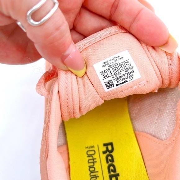 Reebok Classic Leather Pastels Desert Stone/Classic White Unisex size 4.5 W 6.5 - Picture 11 of 12
